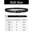 thumbnail image 4 of Maikun Belts for Men Black Belt Mens Dress Belt For Casual Suits Jeans Uniform, 4 of 7