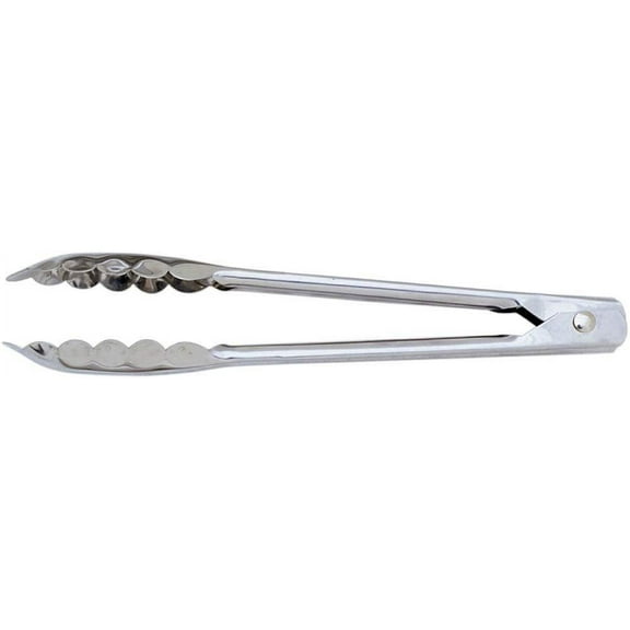Norpro Food Tongs 1939 Locking - Stainless Steel, Rust Resistant - 1 Piece, Silver