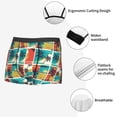 thumbnail image 3 of Pofeuu Colorful Hawaii Palms Print Men’s Boxer Briefs, Moisture-Wicking Underwear, Regular,Trunk-Medium, 3 of 5