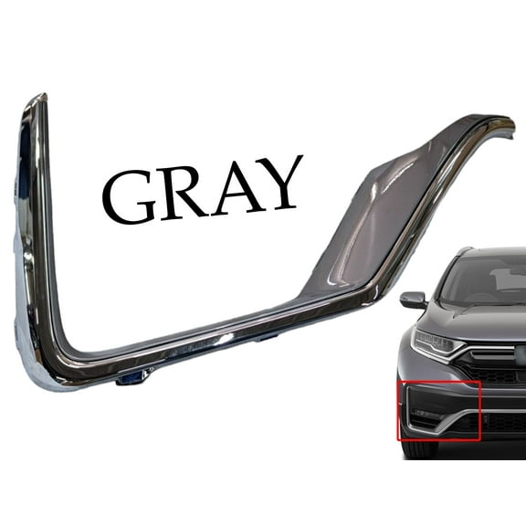 2020 2021 2022 Compatible with Honda CRV CR-V Front Bumper Face Bar Molding Trim Gray Right Passenger Side