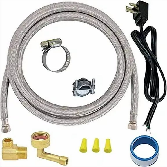 Eastman 48337 Dishwasher Installation Kit, Stainless Steel