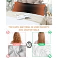 thumbnail image 4 of Orange Black Ombre Satin Pillowcase for Hair and Skin with Zipper, Soft Breathable Cooling Silk Pillow Cases, Modern Gradient Abstract Art Body Pillow Covers Bed Pillows 20"x54", 4 of 6