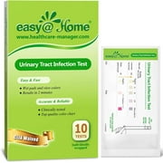 Easy@Home UTI Test Strips Urinary Tract Infection Health Test - 10 Pouches Per Box (UTI-10P)