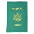thumbnail image 3 of menswallet USA Gold Genuine Leather Passport Cover for Travel with Credit Card Slots 601 CF USA (C) Dark Green, 3 of 36