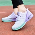 thumbnail image 4 of Women's Sneakers Breathable Mesh Lace Up Sneakers Casual Comfort Running Shoes Lightweight Athletic Footwear, 4 of 5