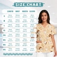 thumbnail image 6 of Chririnla Womens Scrubs Tops, V-Neck Breathable Scrub Tops Women Corgi Donut Print, 2 Pocket Stretch Fabric Scrubs for Women, Medical Nurse Shirt-S, 6 of 6