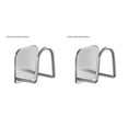 thumbnail image 3 of Bewildely Estante de almacenamiento para cocina, soporte de acero inoxidable montado en la pared, perforadora para el hogar, accesorios de soporte libre, Lijado con rejilla de esponja 2piezas Bewildely CBP023575, 3 of 6