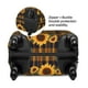 thumbnail image 2 of Fotbe Brown Blue Plaid Sunflower Funda Protectora para Equipaje, Antirrayones y Resistente a la Suciedad, Compatible con Maletas de 18 a 32 Pulgadas-Medium, 2 of 7