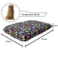 thumbnail image 2 of Fantasy Pet Bed, Colorful Jolly Theme of Creatures Creativity and Imagination Composition, Chew Resistant Pad for Dogs and Cats Cushion with Removable Cover, 24" x 39", Multicolor, by Ambesonne, 2 of 4
