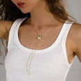 thumbnail image 5 of Western Gold Hat Necklace for Women Elegant Long Chain Pendant Country Jewelry Accessories, 5 of 6