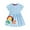 Light Blue1, variant on Babcutegg Toddler Girls Dress, Family Matching 100% Cotton Breathable Graphic Pattern Kids Floral Cotton Sundress Green 4 Years