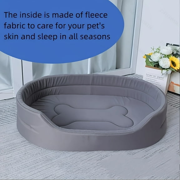 Extra Large Orthopedic Dog Bed - Plush Removable Washable Cover, 4 Seasons Cooling Support For Large Breed Dogs, Kennel Crate Pad Pet Sofa Mat