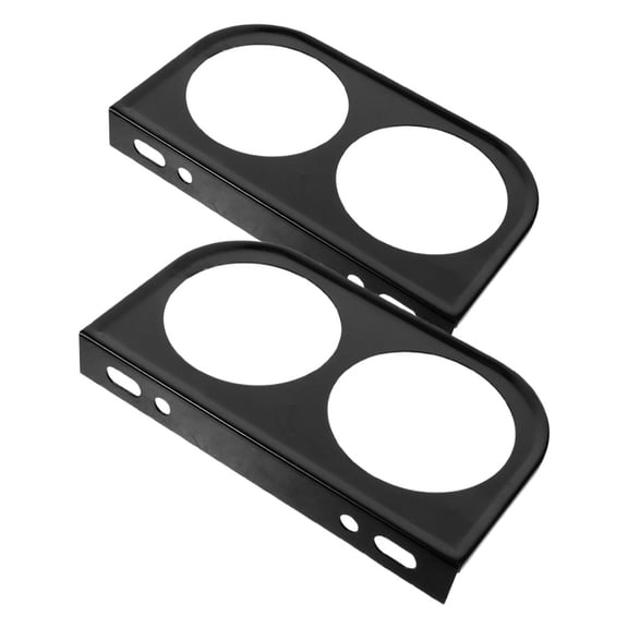 HONMEET 2Pcs Gauge Mount Panel Black for Car Instrument Cluster Durable and Easy Install