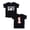 1 - Black Shirt, variant on Baseball Shirt for Boys Second Birthday Outfit - Sports Age 2 Number Tee for Toddler Black Shirt 3T