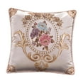 thumbnail image 1 of Funda de almohada de jacquard con estampado de flores de lujo Strade Fareast Limited cuadrada 48 cm x 48 cm, 1 of 8