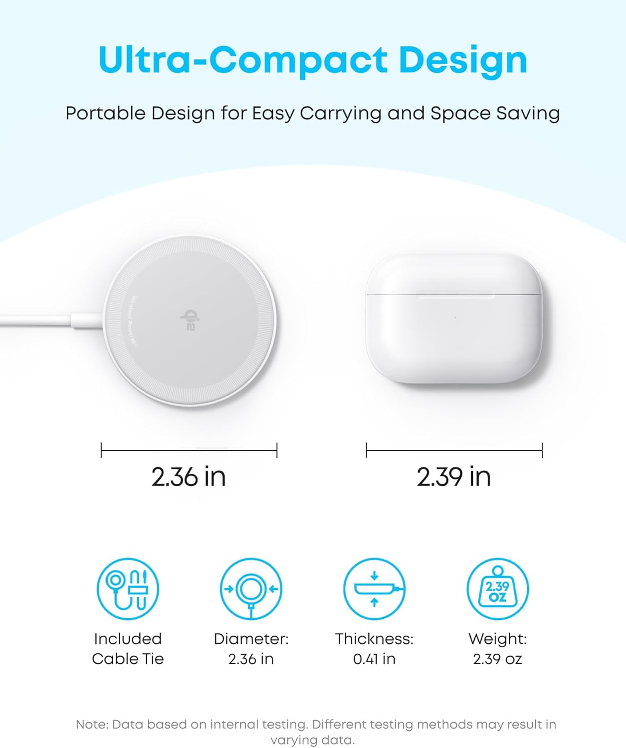 Anker Zolo Magnetic Wireless Charger, Qi2 Certified 15W MagSafe-Compatible Wireless Charging Pad