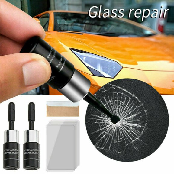 10PCS Automotive Glass Nano Repair Fluid Kit, Car Windshield Repair Set, Car Glass Repair Set Crack Repairing Replenisher for Auto Glass Crack Crater and Scratch Fixing