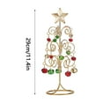 thumbnail image 2 of Miniature Wrought Iron Christmas Bell Tree, Desktop Decoration For Home Office And Window Display, Party Ornament 1Pc, 2 of 5