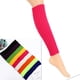 thumbnail image 2 of Calcetines de punto de lana con rayas verticales de colores cálidos para otoño e invierno, accesorios para calentar los pies de mujer, calcetines de pierna gruesos con mangas para fiestas,, 2 of 6