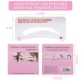 thumbnail image 4 of Kit de plantillas para cejas, 24 estilos, herramientas de maquillaje de 3 minutos, reutilizables, gel para cejas, tinte para cejas, apto para 98% F, 4 of 5