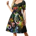 thumbnail image 4 of Vestido de manga corta Escargatoire of Snails, vestidos para mujer, elegante vestido de fiesta para mujer, vestidos casuales, 4 of 8