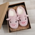 thumbnail image 2 of BERANMEY Cute Animal Slippers for Womens Mens Fuzzy 30D Cartoon Womens Slippers Plush Closed Toe Winter Indoor House Slippers Perfect Soft Plush Comfy Warm Slip-On Slippers Indoor Fluffy, 2 of 6