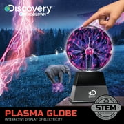 Discovery #Mindblown Color Changing Glass Plasma Globe Lamp,1.7 lb, 6.25 in x 12.25 in