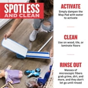 E-Cloth Deep Clean Mop Effective Spotless Microfiber Floor Cleaner Contains 1 Extra Mop Head Replacement