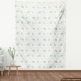 thumbnail image 4 of Ambesonne Elephant Fabric by the Yard Upholstery, Kawaii Animal Drawing Art, 1 Yard, Pale Seafoam Pale Tan, 4 of 5