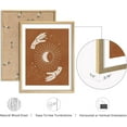 thumbnail image 5 of PixonSign Framed Wall Art Mystical Hand Drawn Celestial Hands and Symbols Posters, Set of 4 Minimalist Modern Illustrations Wall Decor, Adhesive Canvas Prints for Home Decor - 8"x10" Natural, 5 of 5