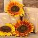 thumbnail image 4 of 504 pegatinas autoadhesivas de girasol para sobres con flores en relieve, con lámina dorada y sellos florales., 4 of 9