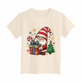 thumbnail image 5 of Xyant Christmas Shirt Kids, Boys Girls Santa Claus Christmas Tree Print Tshirt Toddler Short Sleeve Cotton Xmas Graphic Tee Tops Holiday Outfit, Size 9-10 Years, 5 of 6