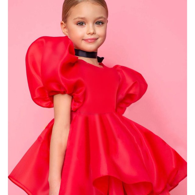 Moda niña princesa Vintage Vestido tul niño Vestido Puff manga rosa boda fiesta cumpleaños tutú Vestido niño ropa 1-10Y Tan Jianjun unisex
