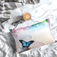 thumbnail image 5 of Naloa Butterfly In Blossoms Zen Pillow Covers, Throw Pillow Case Cushion Covers,Cushion for Bedroom,Couch,Home-14"x20", 5 of 6