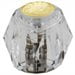 Delta H61 Two Traditional / Classic Clear Knob Handle From The Classic Collection - Brass