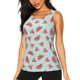 thumbnail image 1 of Fotbe Watermelon Blusas Sin Mangas para Mujer – Estilo Casual, Corte Suelto, Slim-Fit, Cuello Redondo Deportivo, Tops de Verano para Gimnasio y Yoga-Medium, 1 of 1