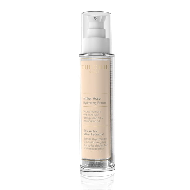 Theorie Amber Rose Sérum hidratante para el cabello - Aumenta la humedad y el brillo - Aroma irresistible de rosa, jazmín y ámbar - Adecuado para todo tipo de cabello Botella pulverizadora - 60 ml
