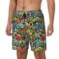 thumbnail image 2 of Uemuo Color Summer Pattern Mens Swim Trunks Quick Dry Board Shorts with Mesh Lining, Stretch Beach Shorts Quick Dry No-Chafing Board Shorts-XX-Large, 2 of 9