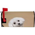 thumbnail image 5 of Coolnut Mailbox Cover Cute White Puppy Posing Post Mail Box Cover Magnetic Mail Wraps Cover Standard Size 20.7" L x 18" W, 5 of 5