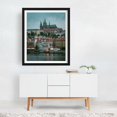 thumbnail image 3 of The Vltava & Prague Castle - Prague Czechia Photography Cityscape Architecture Scenic Autumn Travel Poster Bridge Black Framed Wall Art Print 8 x 10 inches, 3 of 4