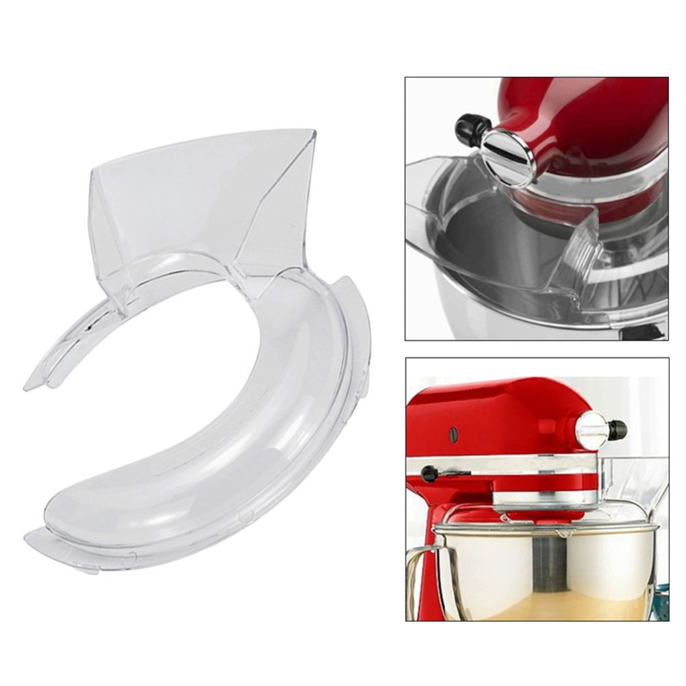YsaAsaa Blender Pouring Shield Transparent Plastic Stirrer Cover Bowl Pouring Shield Tilt Head Parts for Kitchen Tools Splash-proof Cover for Mixer