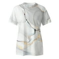 thumbnail image 3 of WILLBEST Compression Shirt Womens Spring Summer Colorful Printed Short Sleeve O Neck T Shirt Top, 3 of 4