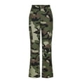 thumbnail image 6 of GaThRRgYP Pants for Women,Women's High Waist Straight Tube Multicolor Camouflage Cargo Pants, 6 of 6
