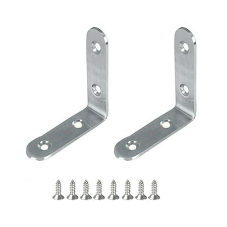 

1 Set L-Shaped Bracket Corner Braces Stainless Steel Joint Right Angle Shelf Support Bracket