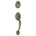 thumbnail image 4 of Dexter by Schlage JH58BAR605 Barcelona Exterior Handleset with Deadbolt, Bright Brass, 4 of 7