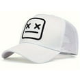 thumbnail image 2 of GDREDA Men's Baseball Caps Embroidered Patch Baseball Cap For Men And Women Adjustable Sunshade Hat Casual Style For Everyday Use，White, 2 of 3