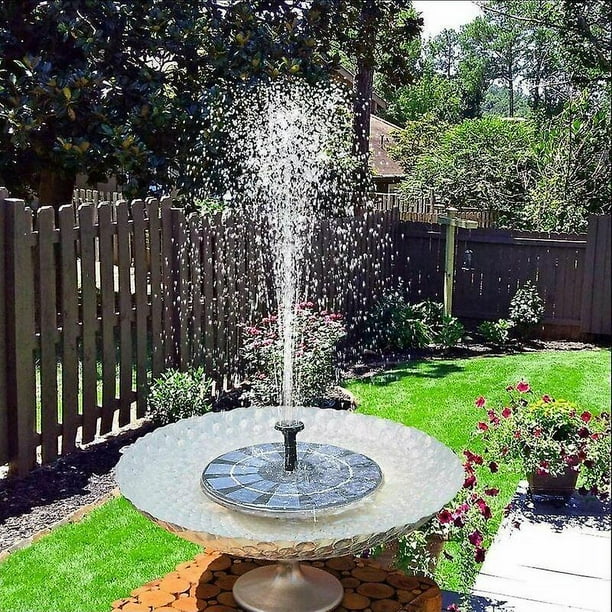 Fuente Solar Para Baño De Pájaros, Bomba De Fuente Alimentada Por