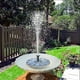 thumbnail image 2 of Fuente solar de jardín de 2,5 W con batería de respaldo de 800 mAh, bomba de fuente de agua con energía solar para baño de pájaros, estanque de jardín, piscina al aire libre, 2 of 5