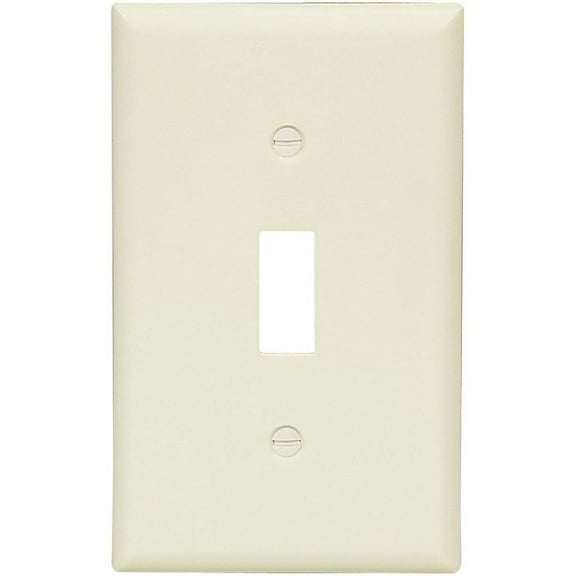Cooper Almond Standard 1-Gang Thermoset Switch Plate Wallplate Cover 2134A