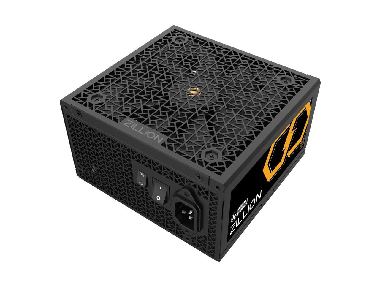 Super Flower Zillion FG 1250W Cybenetics Platinum, 80+ Gold, Full Modular, ATX 3.1 / PCIe 5.0, W/12V-2x6 Cable (2x8pin - 16pin native cables), Power Supply, FDB Fan, SF-1250Z12FG, Black version